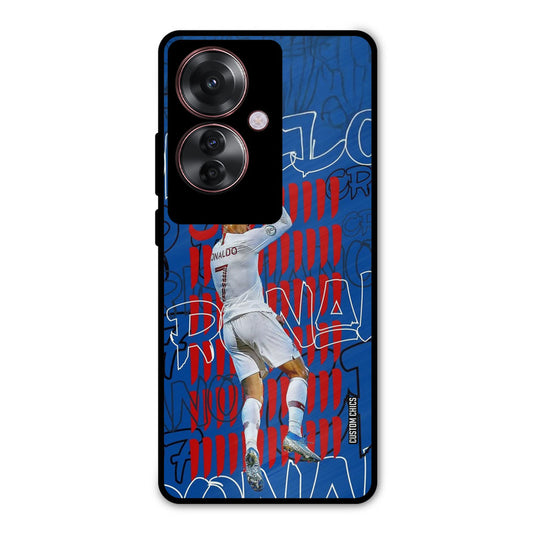 Ronaldo Typography Oppo F25 Pro Mobile Back Cover - Sports PrintShield Case