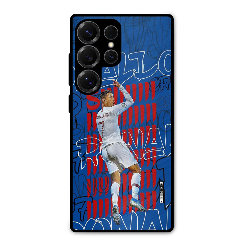 Ronaldo Typography Samsung Galaxy S25 Ultra Mobile Back Cover - Sports PrintShield Case