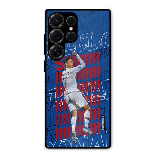 Ronaldo Typography Samsung Galaxy S25 Ultra Mobile Back Cover - Sports PrintShield Case