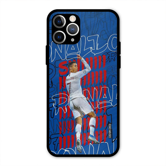 Ronaldo Typography  iPhone 11 Pro Mobile Back Cover - Sports PrintShield Case