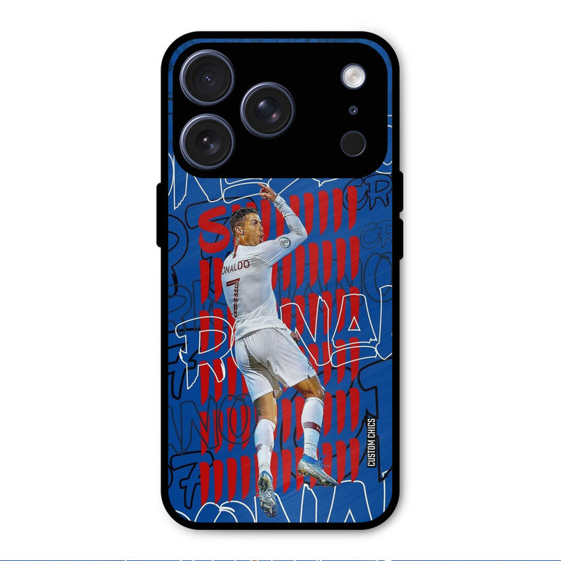 Ronaldo Typography iPhone 17 Pro Max Mobile Back Cover - Sports PrintShield Case