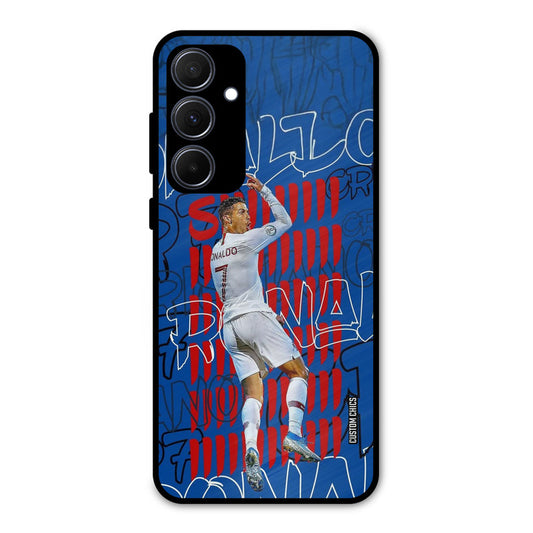 Ronaldo Typography Samsung Galaxy A35 5G Mobile Back Cover - Sports PrintShield Case