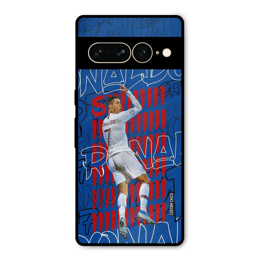 Ronaldo Typography Google Pixel 7 Pro Mobile Back Cover - Sports PrintShield Case