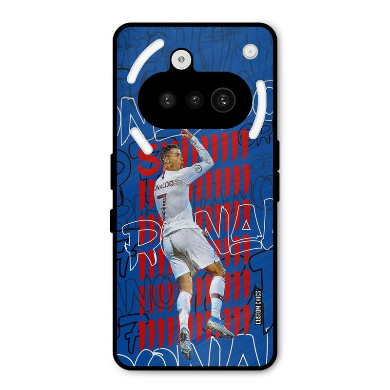 Ronaldo Typography Nothing Phone 3A Mobile Back Cover - Sports PrintShield Case