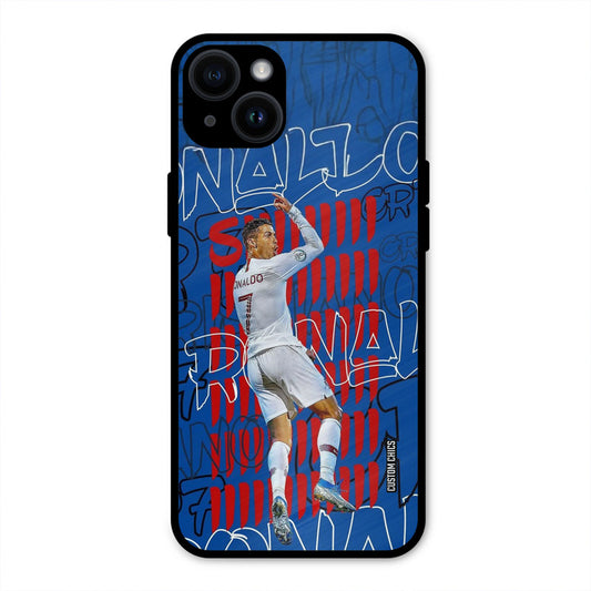 Ronaldo Typography  iPhone 14 Plus Mobile Back Cover - Sports PrintShield Case