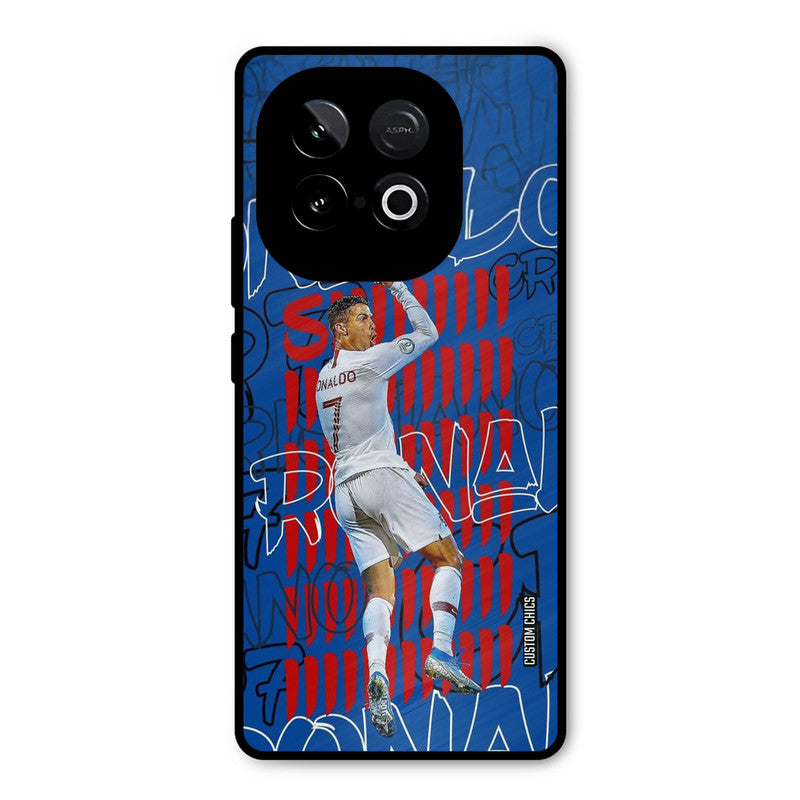Ronaldo Typography iQOO Neo 10 Mobile Back Cover - Sports PrintShield Case