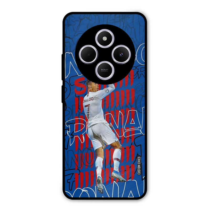 Ronaldo Typography Poco C75 Mobile Back Cover - Sports PrintShield Case