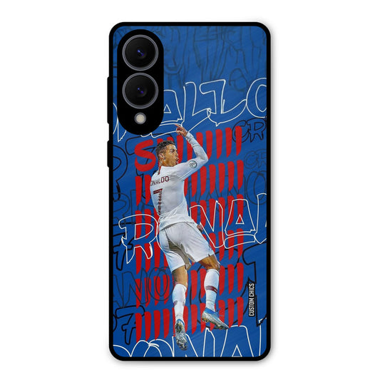 Ronaldo Typography Samsung Galaxy S25 Edge Mobile Back Cover - Sports PrintShield Case