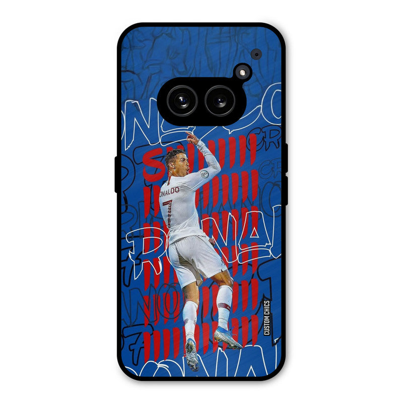 Ronaldo Typography Nothing Phone 2a Mobile Back Cover - Sports PrintShield Case