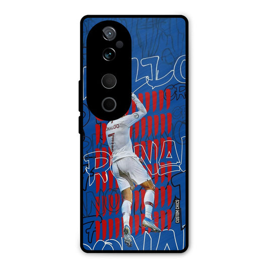 Ronaldo Typography Vivo V40 Pro Mobile Back Cover - Sports PrintShield Case