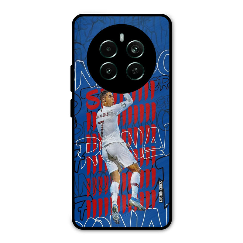 Ronaldo Typography Realme 12 Plus Mobile Back Cover - Sports PrintShield Case