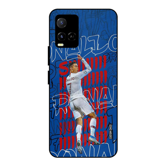 Ronaldo Typography Vivo Y33s Mobile Back Cover - Sports PrintShield Case