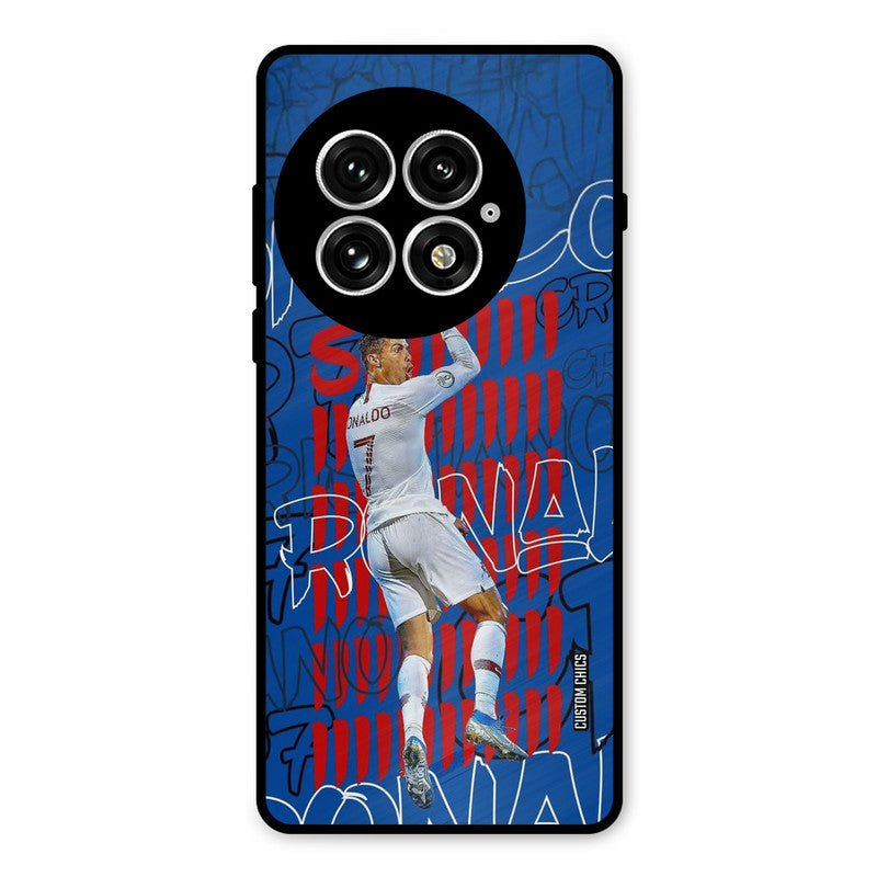 Ronaldo Typography Oneplus 13 Mobile Back Cover - Sports PrintShield Case