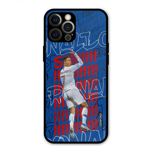 Ronaldo Typography  iPhone 12 Pro Max Mobile Back Cover - Sports PrintShield Case