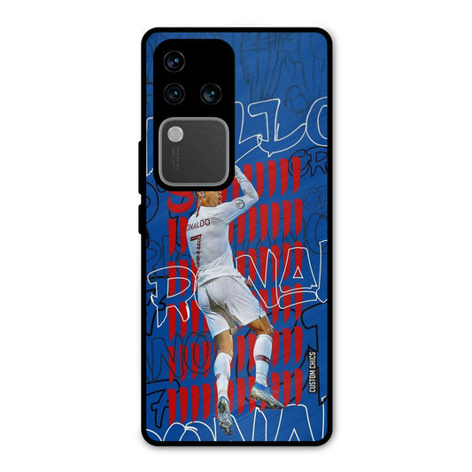 Ronaldo Typography Vivo V30 Pro Mobile Back Cover - Sports PrintShield Case