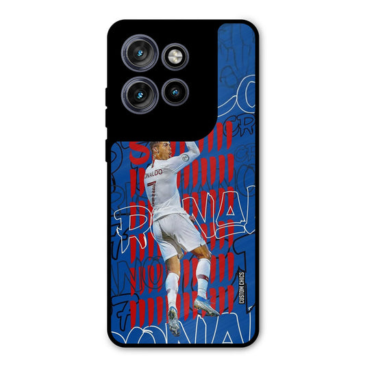 Ronaldo Typography Motorola Edge 50 Neo Mobile Back Cover - Sports PrintShield Case