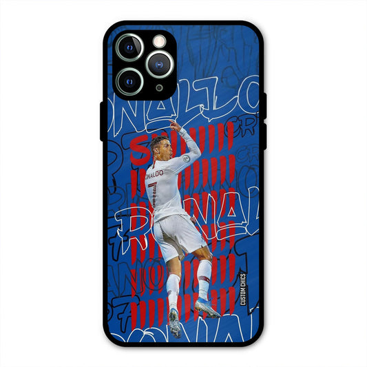 Ronaldo Typography  iPhone 11 Pro Max Mobile Back Cover - Sports PrintShield Case