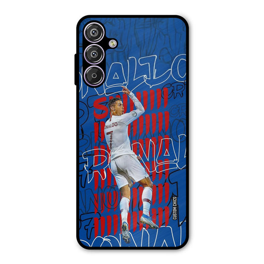 Ronaldo Typography Samsung Galaxy M15 Mobile Back Cover - Sports PrintShield Case