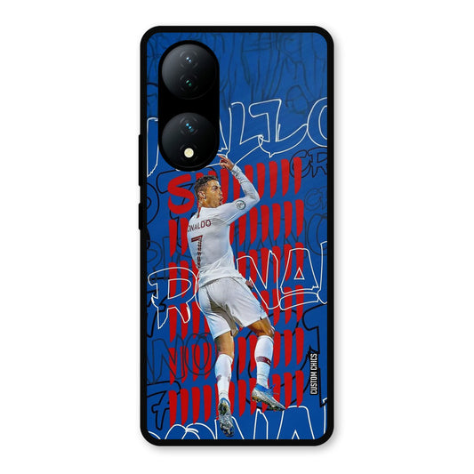 Ronaldo Typography Vivo Y100 Mobile Back Cover - Sports PrintShield Case