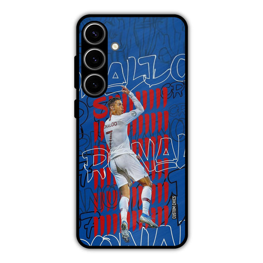 Ronaldo Typography Samsung Galaxy S24 Plus Mobile Back Cover - Sports PrintShield Case