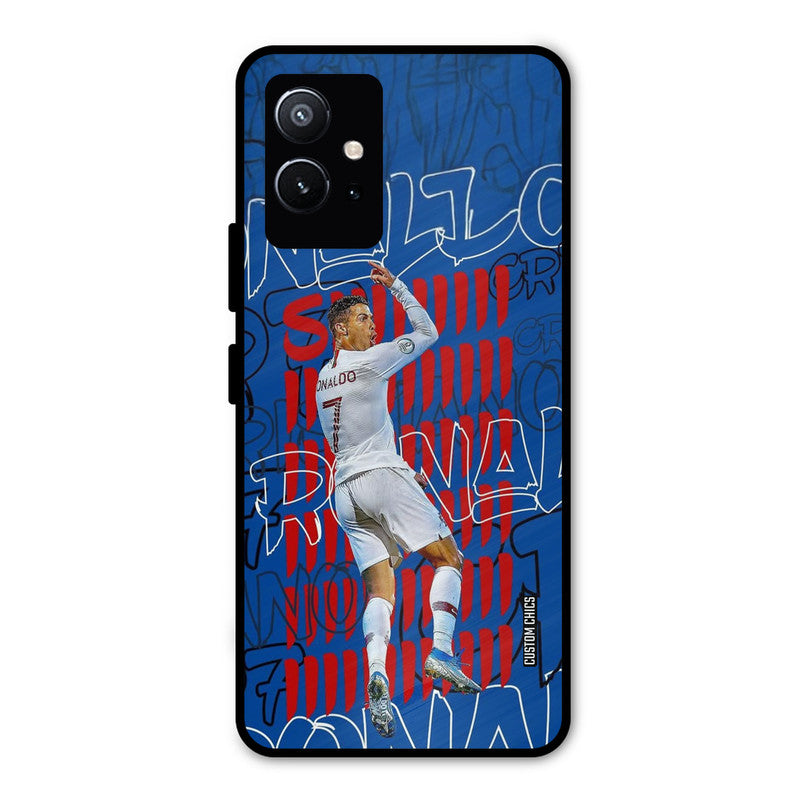 Ronaldo Typography Vivo Y75 5G Mobile Back Cover - Sports PrintShield Case