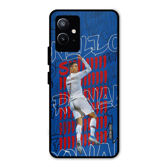 Ronaldo Typography Vivo Y75 5G Mobile Back Cover - Sports PrintShield Case