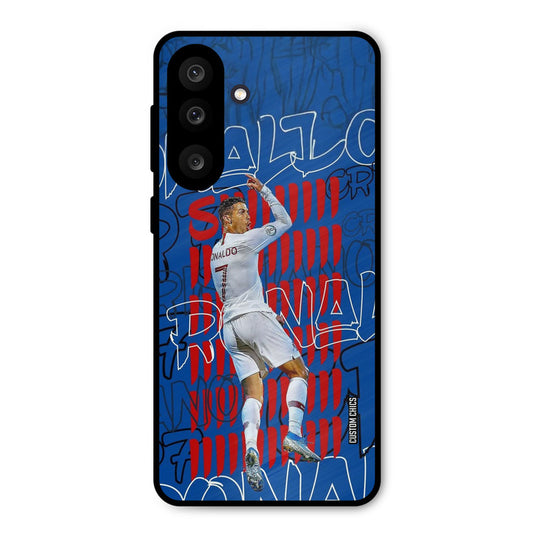 Ronaldo Typography Samsung Galaxy M56 Mobile Back Cover - Sports PrintShield Case