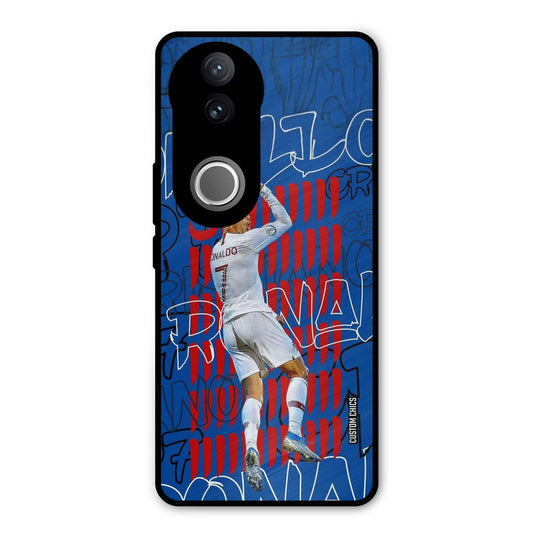Ronaldo Typography Vivo V50 Mobile Back Cover - Sports PrintShield Case
