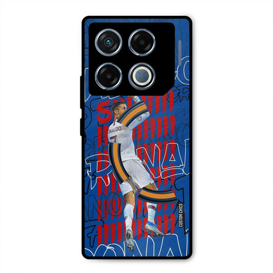 Ronaldo Typography Infinix GT 20 Pro Mobile Back Cover - Sports PrintShield Case