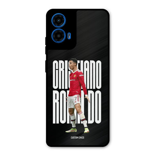 Ronaldo Moto G45 Mobile Back Cover - Sports PrintShield Case