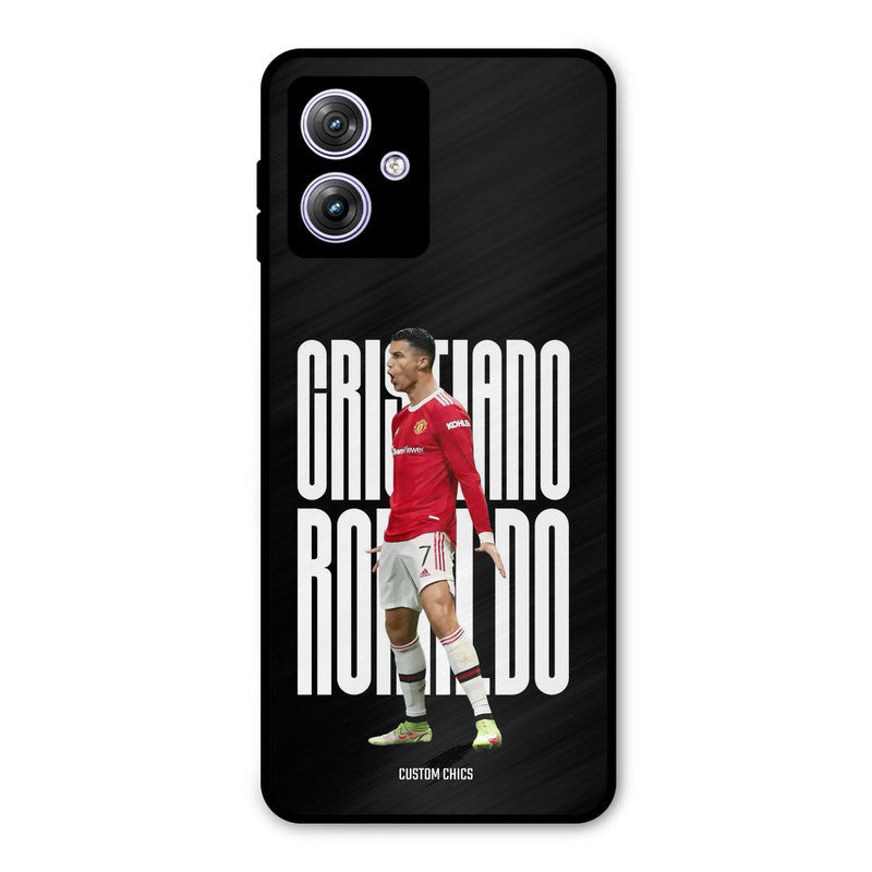 Ronaldo Moto G54 Mobile Back Cover - Sports PrintShield Case