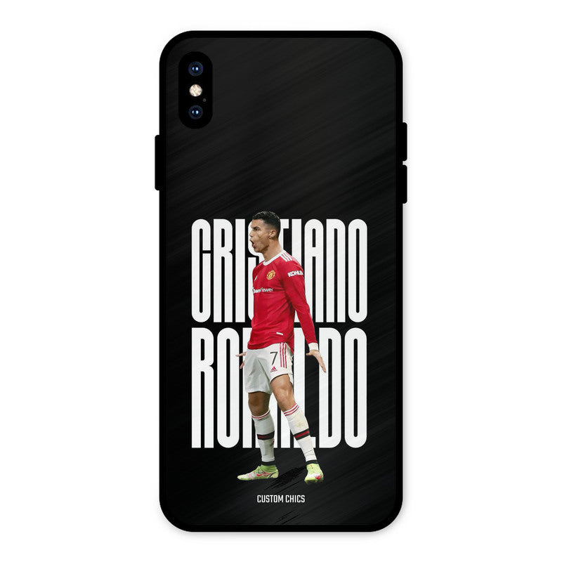 Ronaldo iPhone XS Max Mobile Back Cover - Sports PrintShield Case