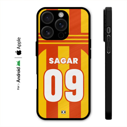 Sagar Cricket Jersey Case – Custom Name & Number | PrintShield Mobile Cover