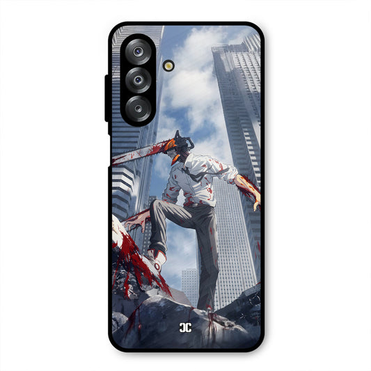 Denji Fighting Samsung Galaxy A26 Mobile Back Cover - Anime PrintShield Case