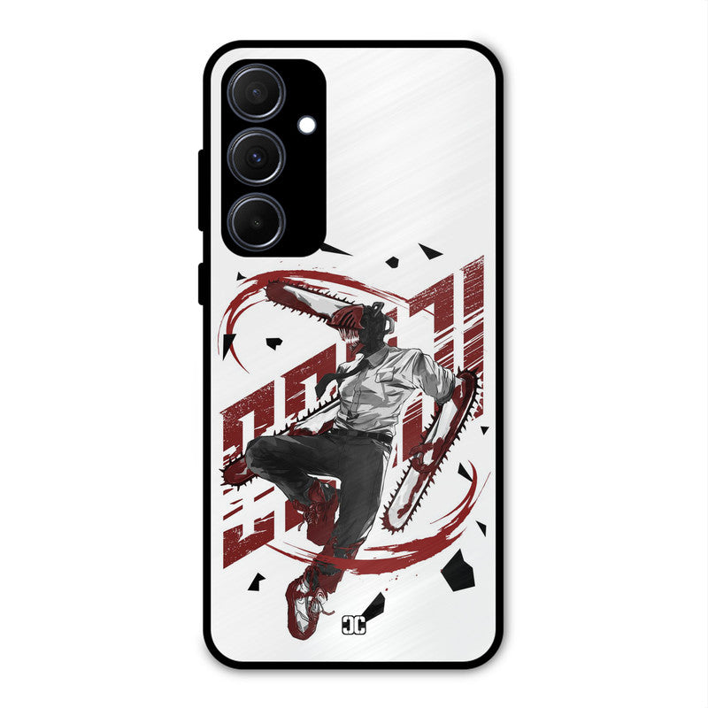 Chainsawman Typo Samsung Galaxy A35 5G Mobile Back Cover - Anime PrintShield Case