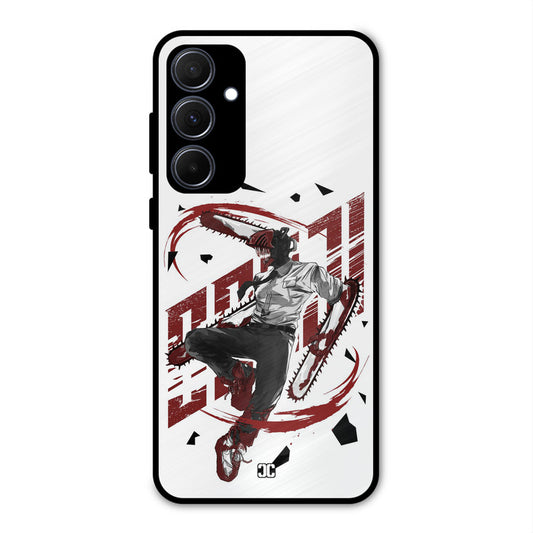 Chainsawman Typo Samsung Galaxy A35 5G Mobile Back Cover - Anime PrintShield Case