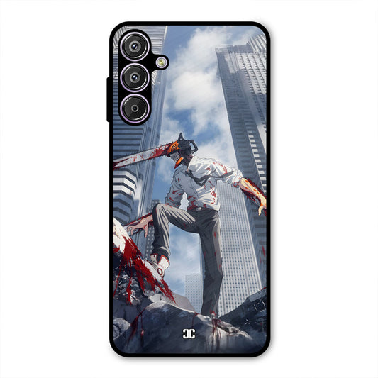 Denji Fighting Samsung Galaxy F15 Mobile Back Cover - Anime PrintShield Case