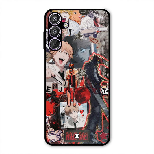 Denji Thoughts Samsung Galaxy F15 Mobile Back Cover - Anime PrintShield Case