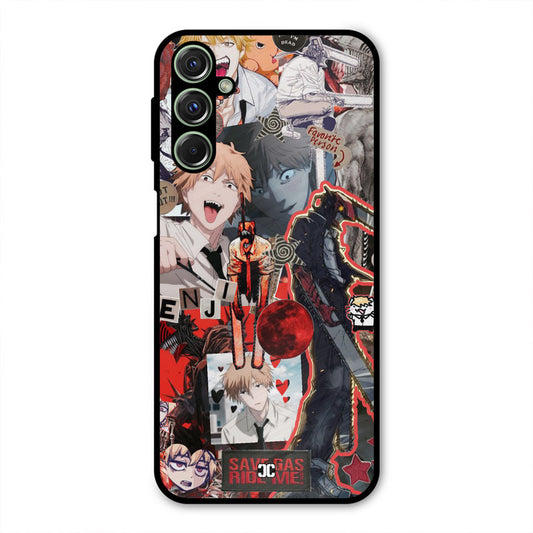 Denji Thoughts Samsung Galaxy M34 Mobile Back Cover - Anime PrintShield Case