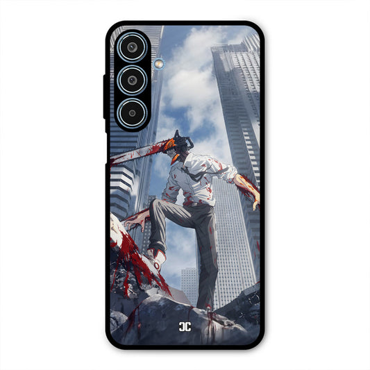 Denji Fighting Samsung Galaxy M35 5G Mobile Back Cover - Anime PrintShield Case