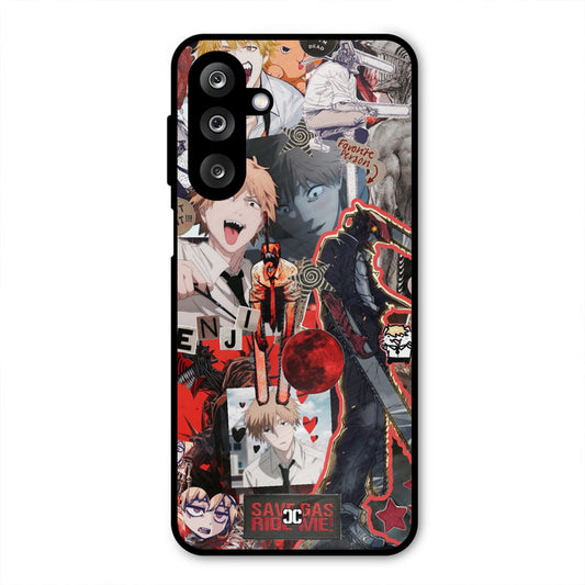 Denji Thoughts Samsung Galaxy M36 Mobile Back Cover - Anime PrintShield Case
