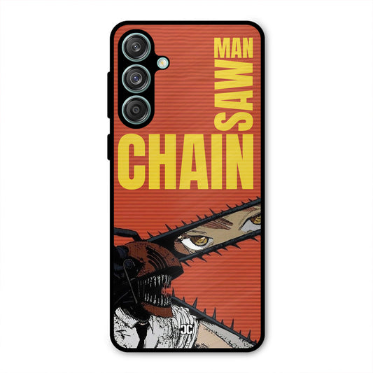 Raging Chainsaw Samsung Galaxy M55 5G Mobile Back Cover - Anime PrintShield Case
