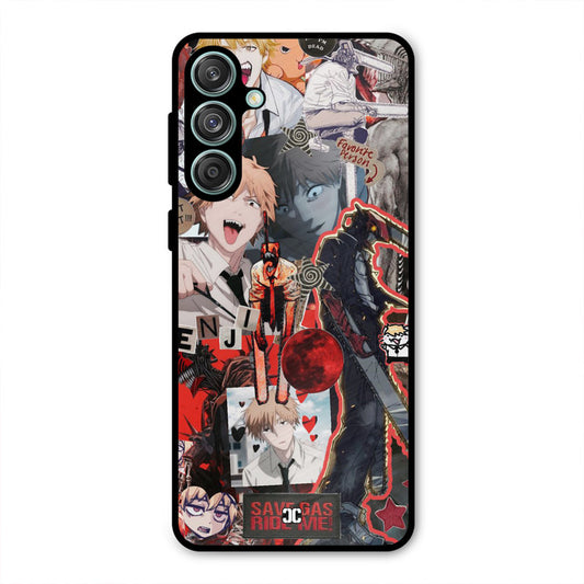 Denji Thoughts Samsung Galaxy M55 5G Mobile Back Cover - Anime PrintShield Case