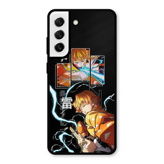 Aggressive Zenitsu Samsung Galaxy S21 FE 5G Mobile Back Cover - Anime PrintShield Case