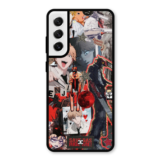Denji Thoughts Samsung Galaxy S21 FE 5G Mobile Back Cover - Anime PrintShield Case