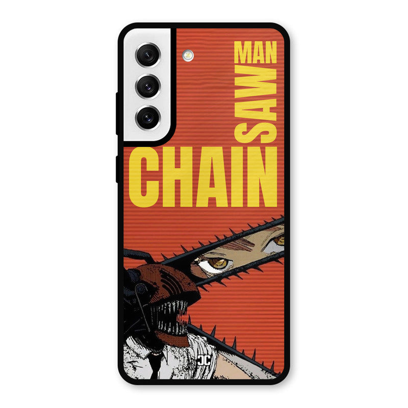 Raging Chainsaw Samsung Galaxy S21 FE 5G Mobile Back Cover - Anime PrintShield Case
