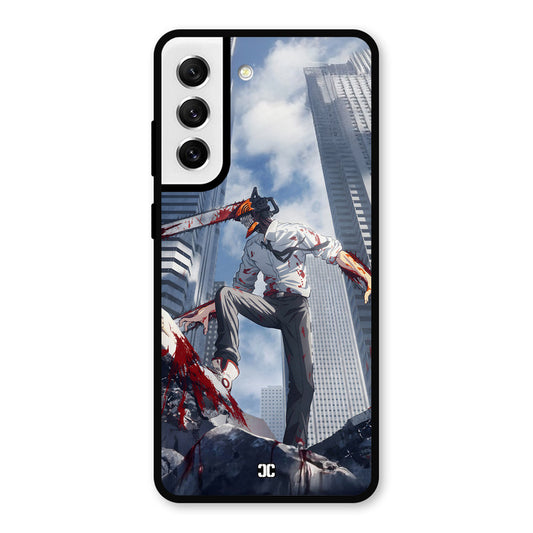 Denji Fighting Samsung Galaxy S21 FE 5G Mobile Back Cover - Anime PrintShield Case