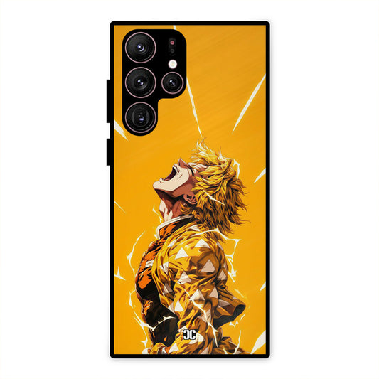 Shouting Zenitsu Samsung Galaxy S22 Ultra Mobile Back Cover - Anime PrintShield Case