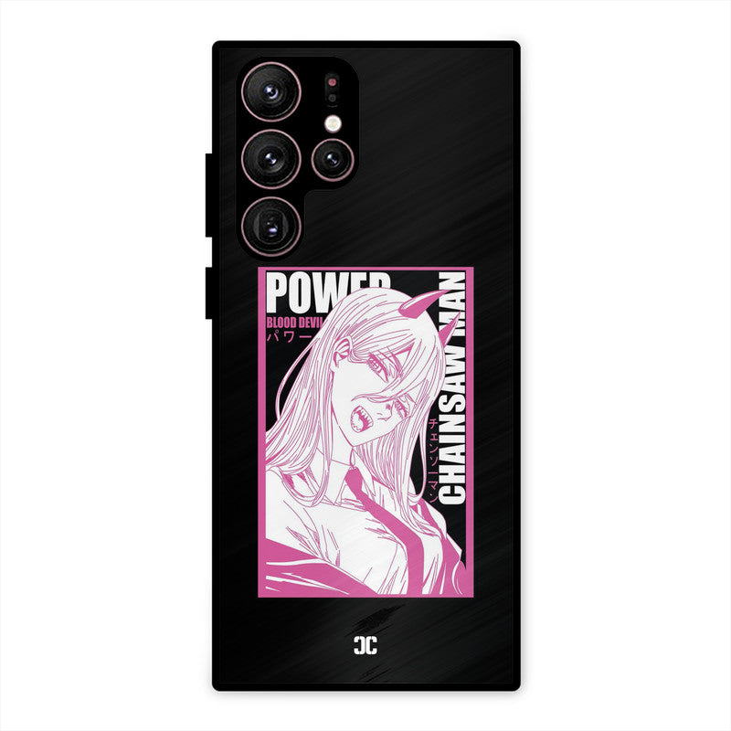 Blood Devil Power Samsung Galaxy S22 Ultra Mobile Back Cover - Anime PrintShield Case