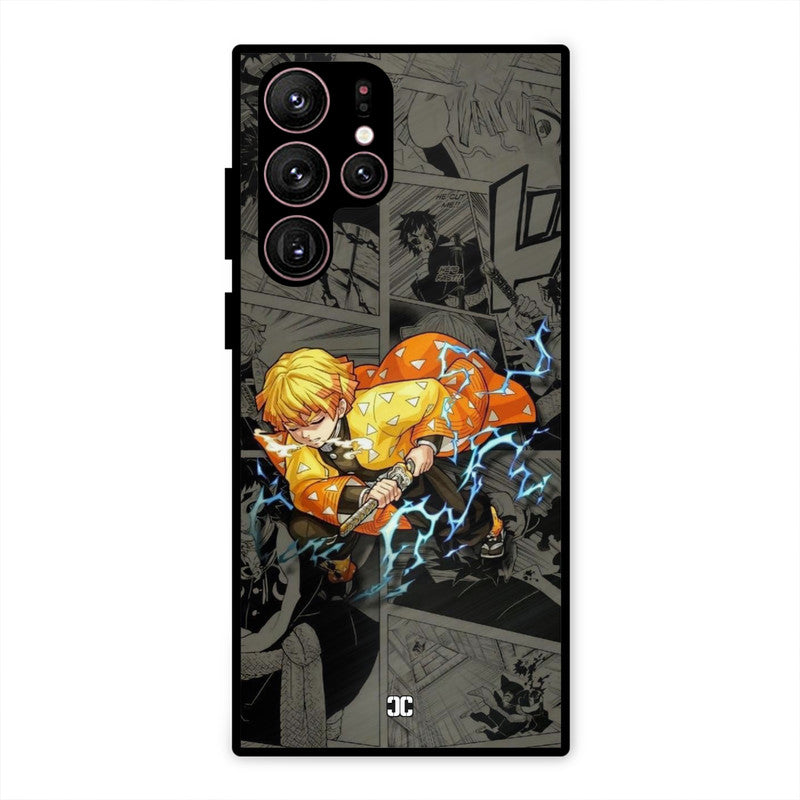 Zenitsu Manga Samsung Galaxy S22 Ultra Mobile Back Cover - Anime PrintShield Case